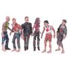 6 Pcs Walking Corpses Model Terror Zombies Kids Children Action Figure Toys Doll