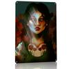 Red Flora D Printed Texture Poster Personalized Wall Art Retro Metal Tin Signs for Home Decoration Room Accessories Desk Decor