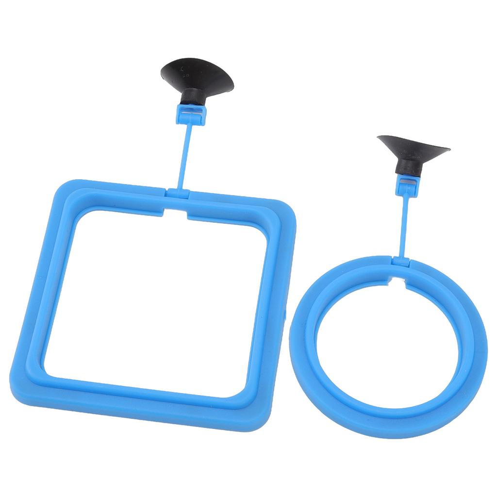 Fish Feeding Ring Safe Aquarium Fish Floating Food Feeder with Strong Suction Cup for Fish Tank