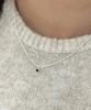 Baradu [Baradu 925] Black Round Daily Necklace