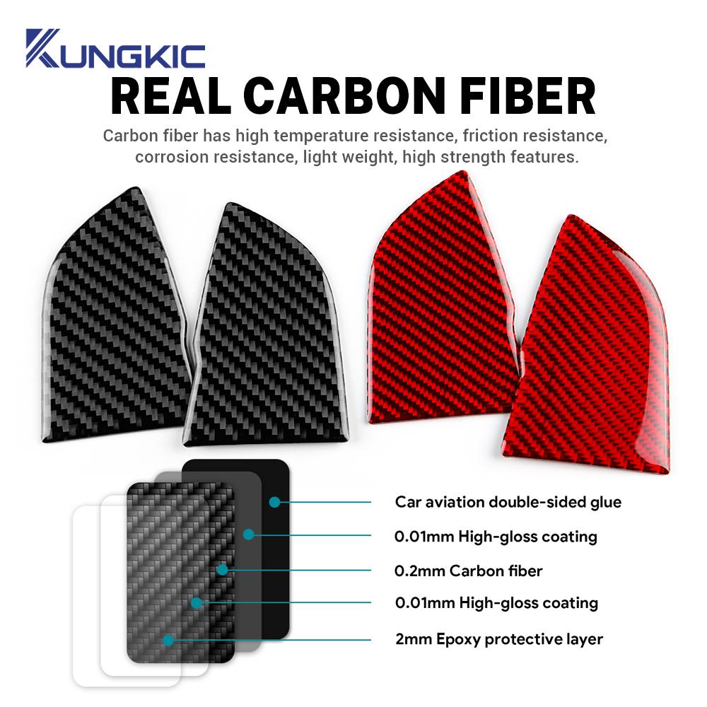 Real Soft Carbon Fiber Trunk Button Panel Sticker For BMW Mini Cooper S F65 F66 F67 2024-2025 Interior Trim Accessories Styling