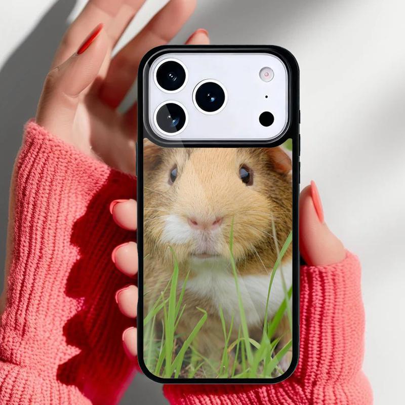 Animal Guinea Pig soft Phone Case for iPhone 17 16 15 14 13 Pro Max Back Cover for 12 11 Pro Coque