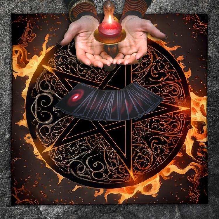 Multifunctional Tarots Card Table Cover Square Decorations Tarots Tablecloth Witchcraft Divination Altar Table Cloth