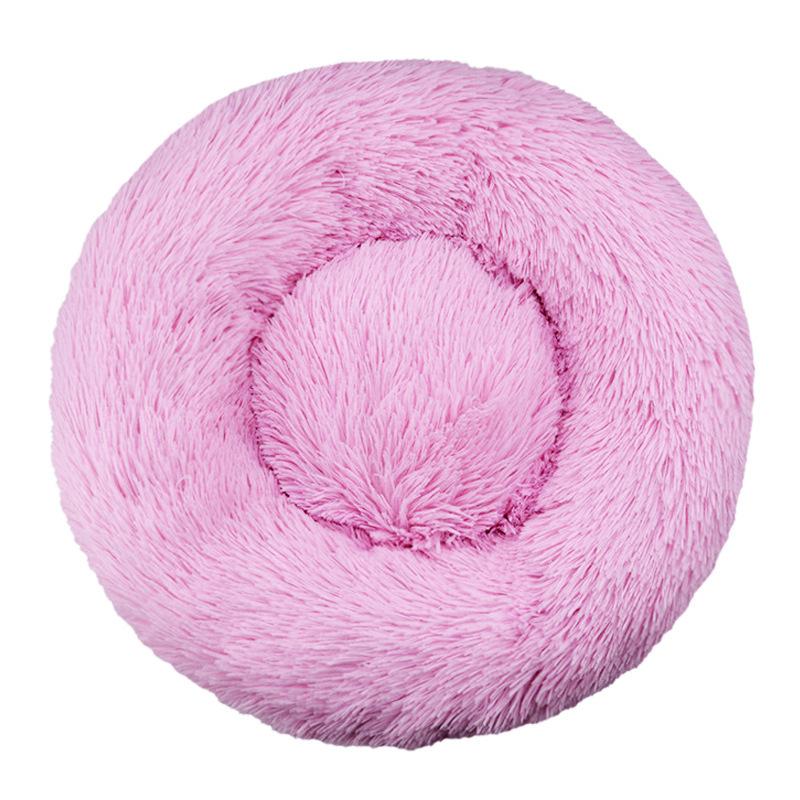 40-90cm Fluffy Dog Bed For Large Round Dog Bed Super Soft Cat House Plush Cat Nest Winter Warm Dog Pet Bed