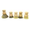 Natural Kitchen Accessories Short Round Long Wood Handle Bottle Dish Brush Vegan Sisal Coconut Fiber Bamboo Pot Brush