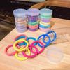 Korean Fashion Colorful Macaron Candy Hair Tie Sweet Ponytail Elastic Rubber Band Women Hair Accessories