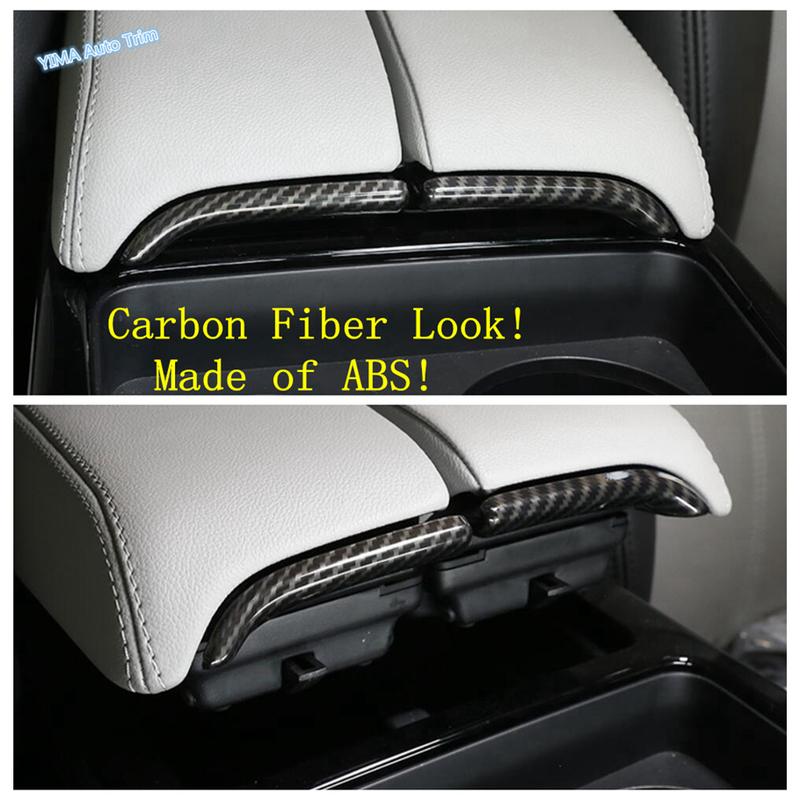 Steering Wheel Gear Shift / Armrest Storage Stripes Cover Trim For Range Rover Evoque L551 - Carbon Fiber Accessories