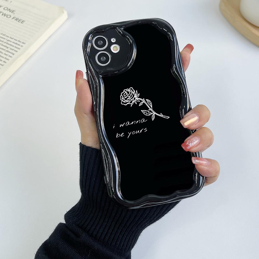 Ae79 femme Framed Black Art Protective Phone Cases for Xiaomi Poco X5 F6 Redmi Note 13 12 11 Pro 13C 12C A3 Huawei Honor 90 Wave TPU Back Cover