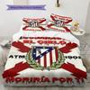 Ensemble couette et taies d'oreiller Atleti Décoration de maison Cadeau d'anniversaire (1 housse de couette + 2 taies d'oreiller, sans garniture.)