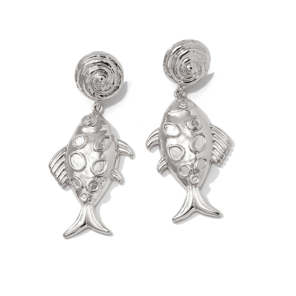 Ocean Style Design Drop Earrings Glossy Texture Smooth Surface Drop Earrings for Birthday Stage Party Show Balls