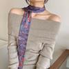 Large Size Long Silk Scarf Korean Hair Band Fashion Silk Scarves  For Women