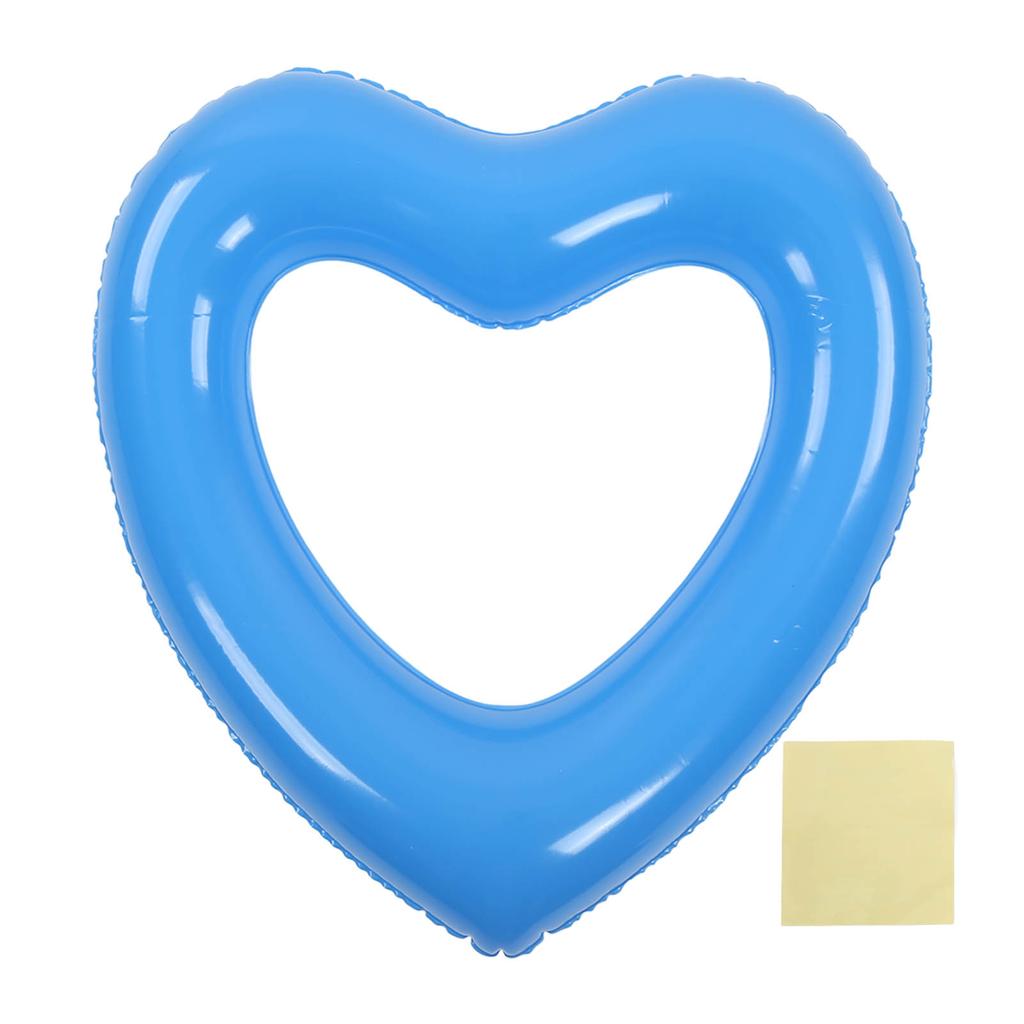 Heart Shaped Swimming Circle 45cm Thick Tear Resistant PVC Material Inflatable Pool Float Rings for Pool Party Beaches