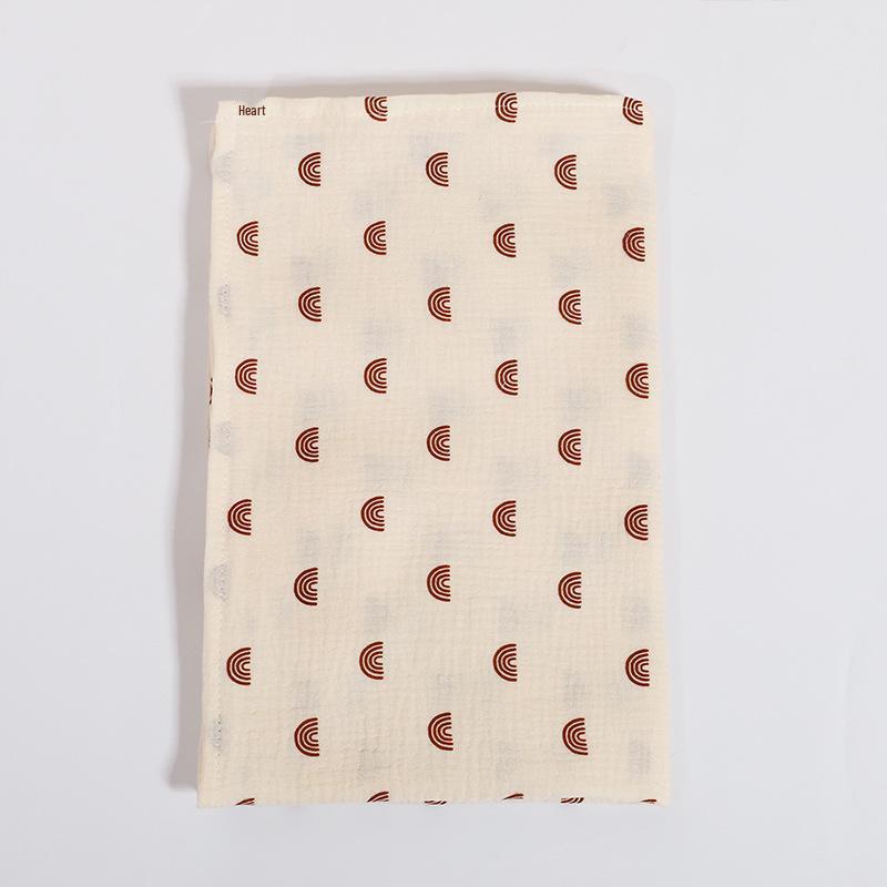 Couverture en coton pour berceau de nouveau-né: Respirant, Coupe-vent, Pare-soleil et Couverture d'Allaitement pour Poussettes