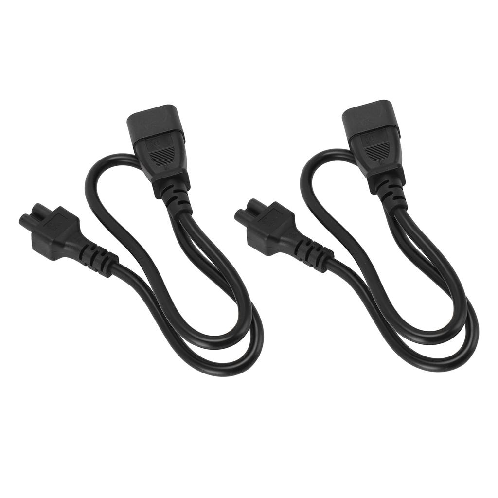 60cm IEC 320 C14 Male To IEC320 C5 Female Adapter Cable Universal C14 To C5 Power Power Plug Converter Cable