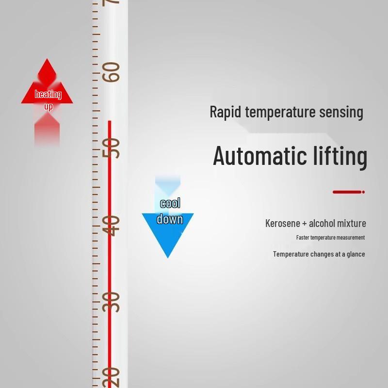 

Красный стеклянный спиртовой термометр для внутреннего и промышленного использования, аквакультуры и измерения температуры воды