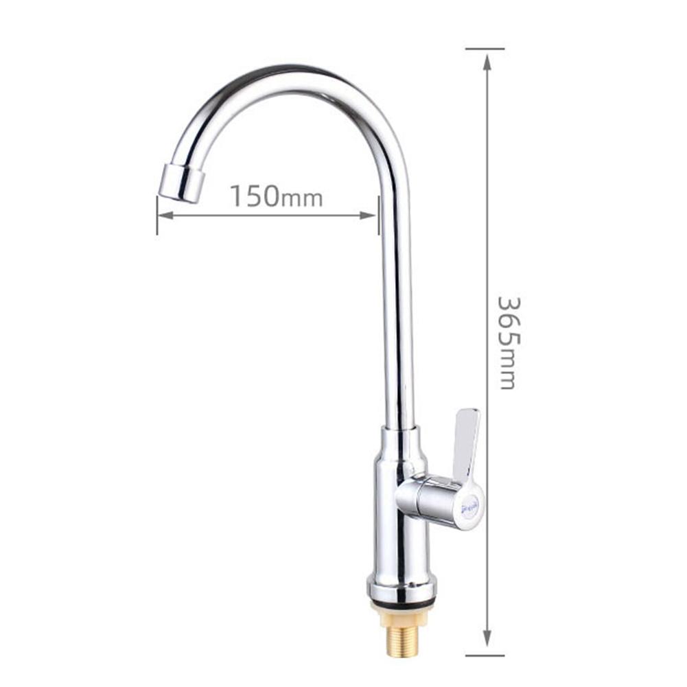 1 Pcs G1/2 Plastic Kitchen  Water Purifier Single Lever Hole Cold Tap Dishsink Vertical Faucet Accessories
