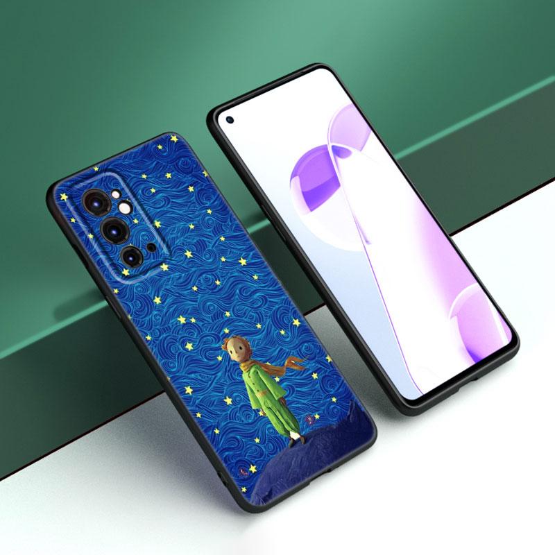 The Little Prince Black Silicone Phone Case For OnePlus 9 10 11 12 ACE 2V Pro 9RT 10T 10R Nord CE 2 3 Lite N10 N20 N30 5G