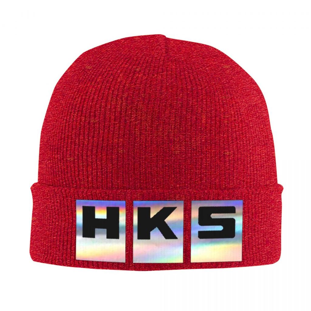 HKS Logo Auto JDM Warme Strickmütze Winter Strickmütze Beanie Skullies Beanies Hip Hop Kappen für Unisex