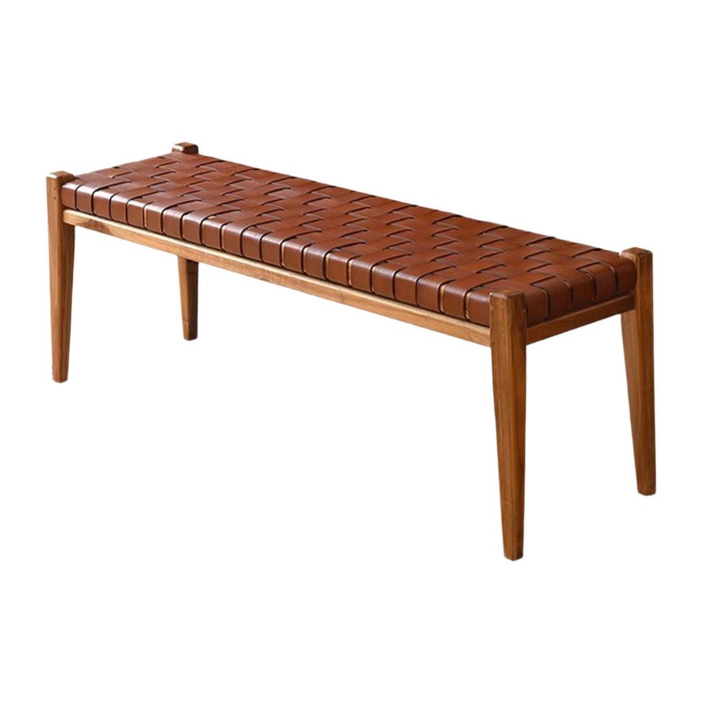Bench Entryway Bench Furniture Decorative Rectangle Wood Bench Bedroom Bench for Dining Room Salon Studio Hallway Home