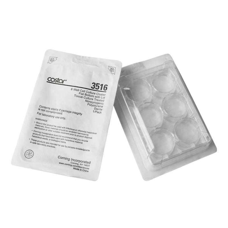 Corning Sterilized 6-Well Flat-Bottom Cell Culture Plate