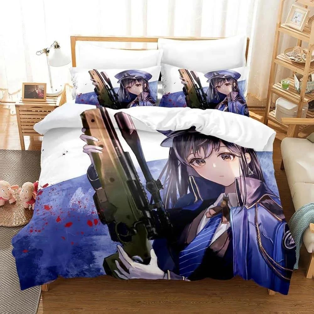 Comforter Game Goddess Of Victory Nikke Bedding Set Single Twin Full Queen King Size Bed Set Adult Kid Bedroom S 3D Anime