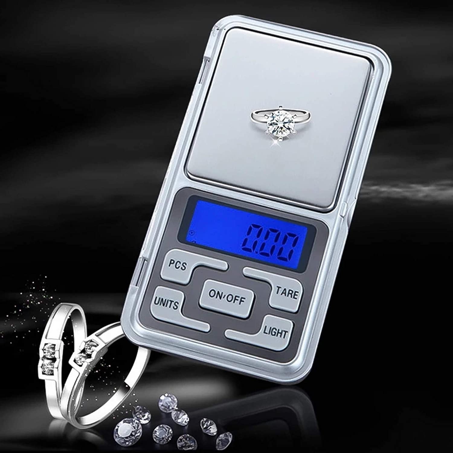 

Mini Scale 500g/300g/200g/100g X 0.01g /0.1g Accuracy Electronic Digital Precision Jewelry Scales Pocket Scale Balance for Gold