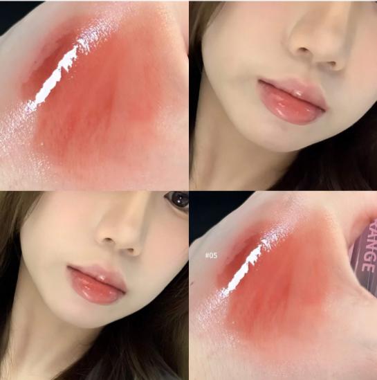 

Herorange Peach Mirror Solid Lip Gloss, Moisturizing and Hydrating for Plump Lips, Long-Lasting, Non-Fading, Non-Stick, Suitable for Daily and Party