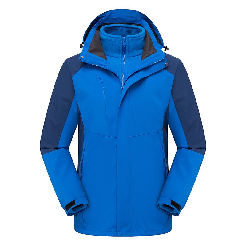 

Мужская и женская уличная ветрозащитная куртка: Мужской отстегивающийся костюм-двойка, трехслойный водонепроницаемый и ветрозащитный костюм для альпинизма 4XL