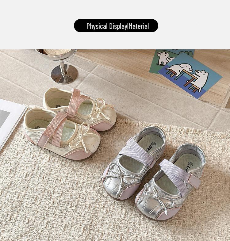 2026 New Girls' Princess Leather Flats - Fashionable & Versatile Spring/Autumn Toddler Shoes