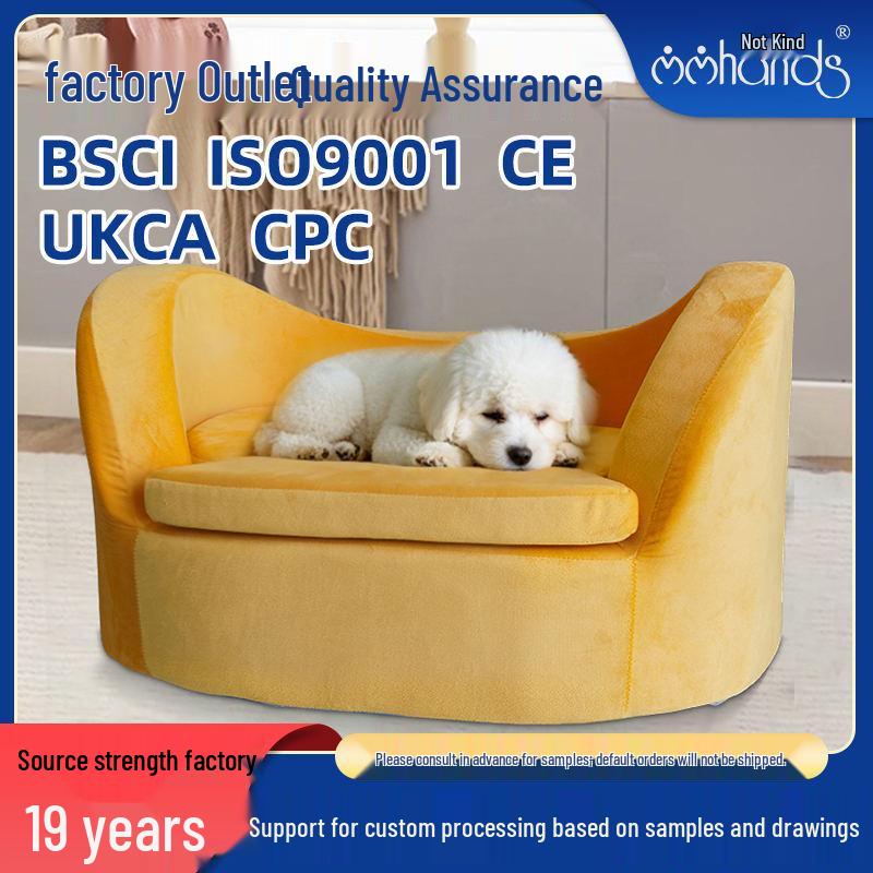 

Velvet Washable Pet House: Universal Four Seasons Bed for Small to Large Cats & Dogs Anhui