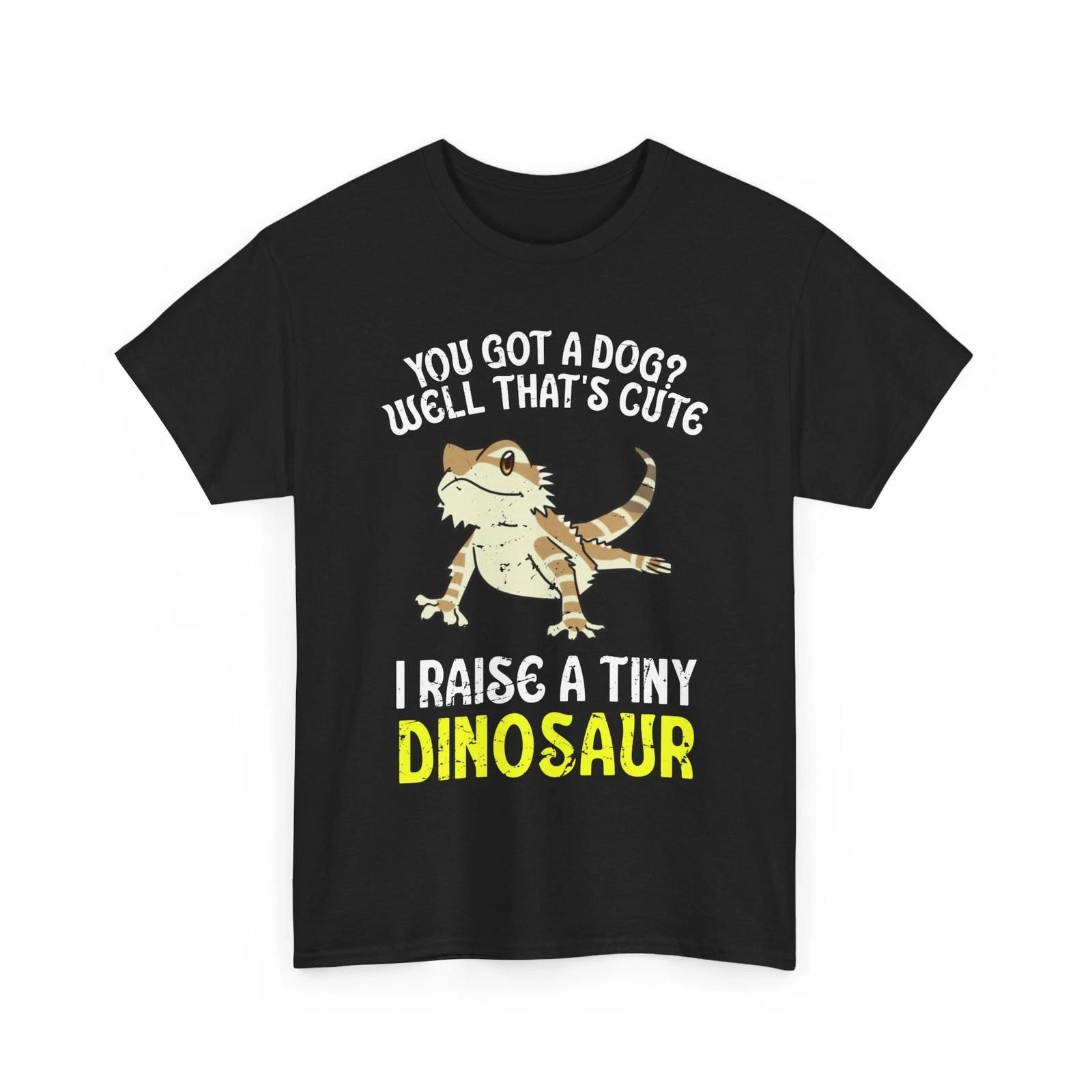 Bearded Dragon Shirt, I Raise A Tiny Dinosaur Bearded Dragon Reptiles Shirt S