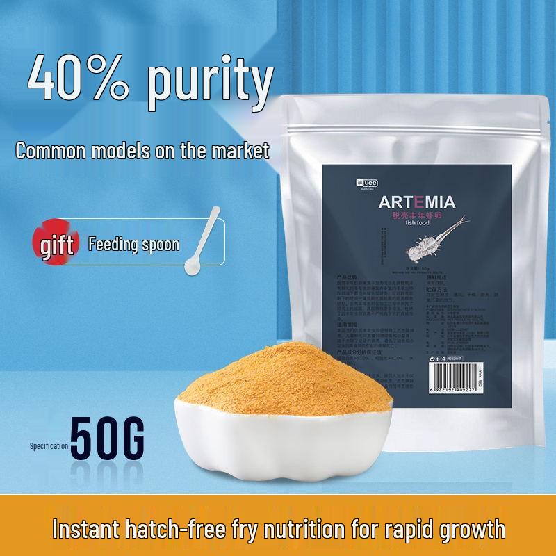 Vylíhnutelná vajíčka žábronožky rodu Artemia - Startovací krmivo pro potěr pro malé rybky a gupky