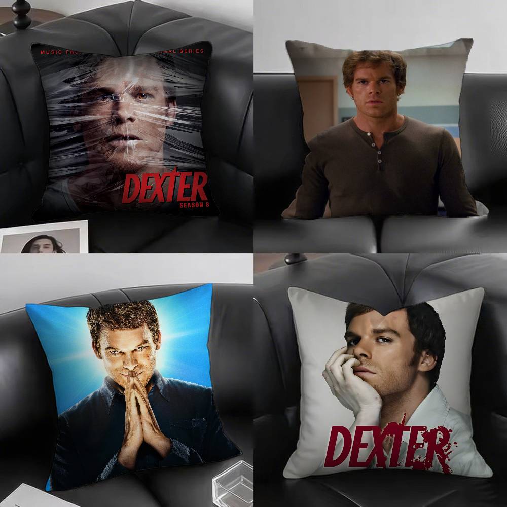 1pc Dexter TV Series Pillow Case Fashion Square Pillowcase Bedroom Sofa Room Ins Decoration Leisure