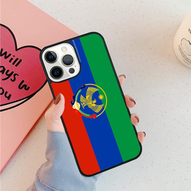 

Dagestan Flag Coat Of Arms Phone Case For iPhone 17 Air 15 16 11 12 13 14 Pro Max Cover For iPhone 17 Air Max Plus Fundas iPhone 13