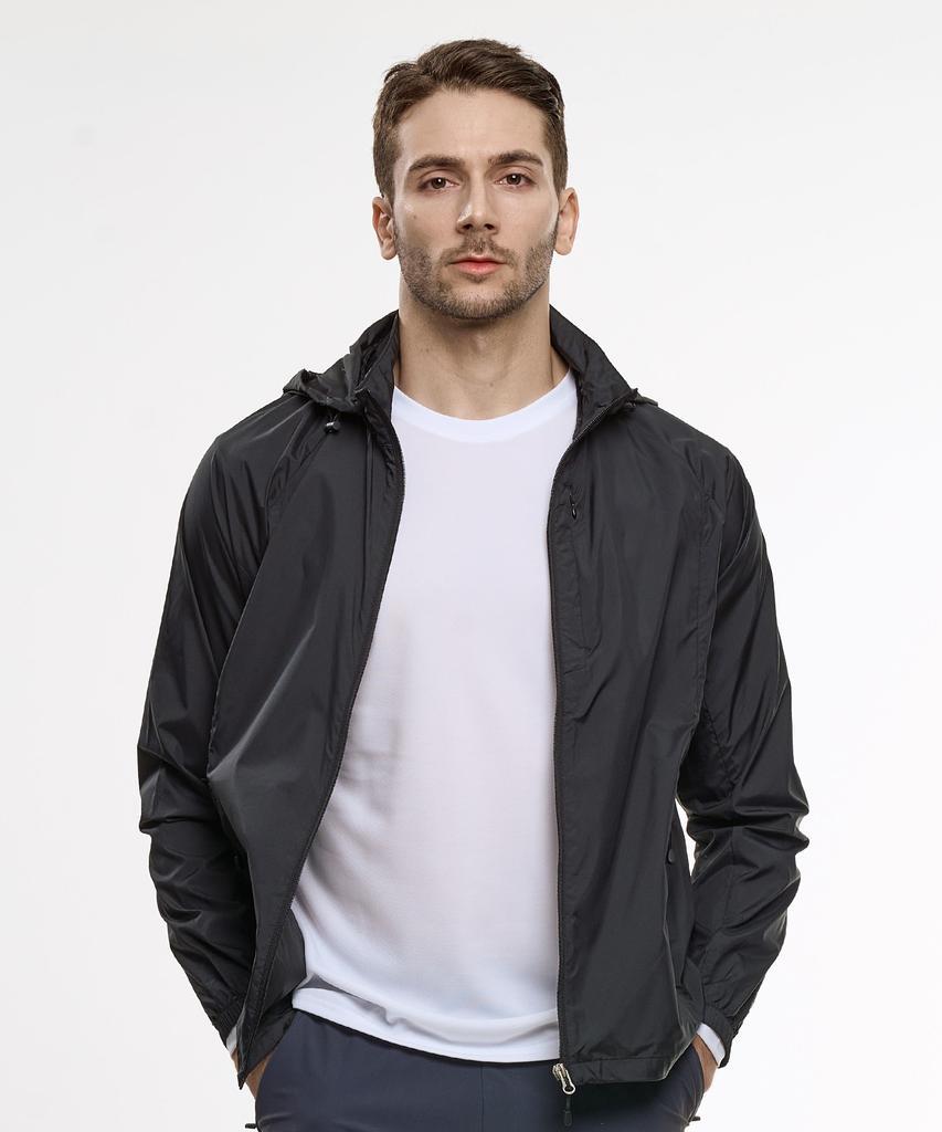 Ezbuy Windfree Men'S Hooded Zip-Up Windbreaker Jacket 6 Colors (Type B)