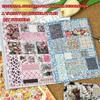 Retro Floral Stamp Collection Stickers DIY Scrapbooking Sticker GIfts Y2K Stickers Book