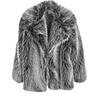 Eco-Friendly Faux Fur Mid-Length Women's Coat - Warm Winter 2025 European & American Style