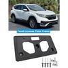 FASTCHE Front Bumper License Tag Plate Frame Bracket Holder Compatible with 2020 2021 2022 Honda CR-V Replace #71145TLAA50, HO1068134