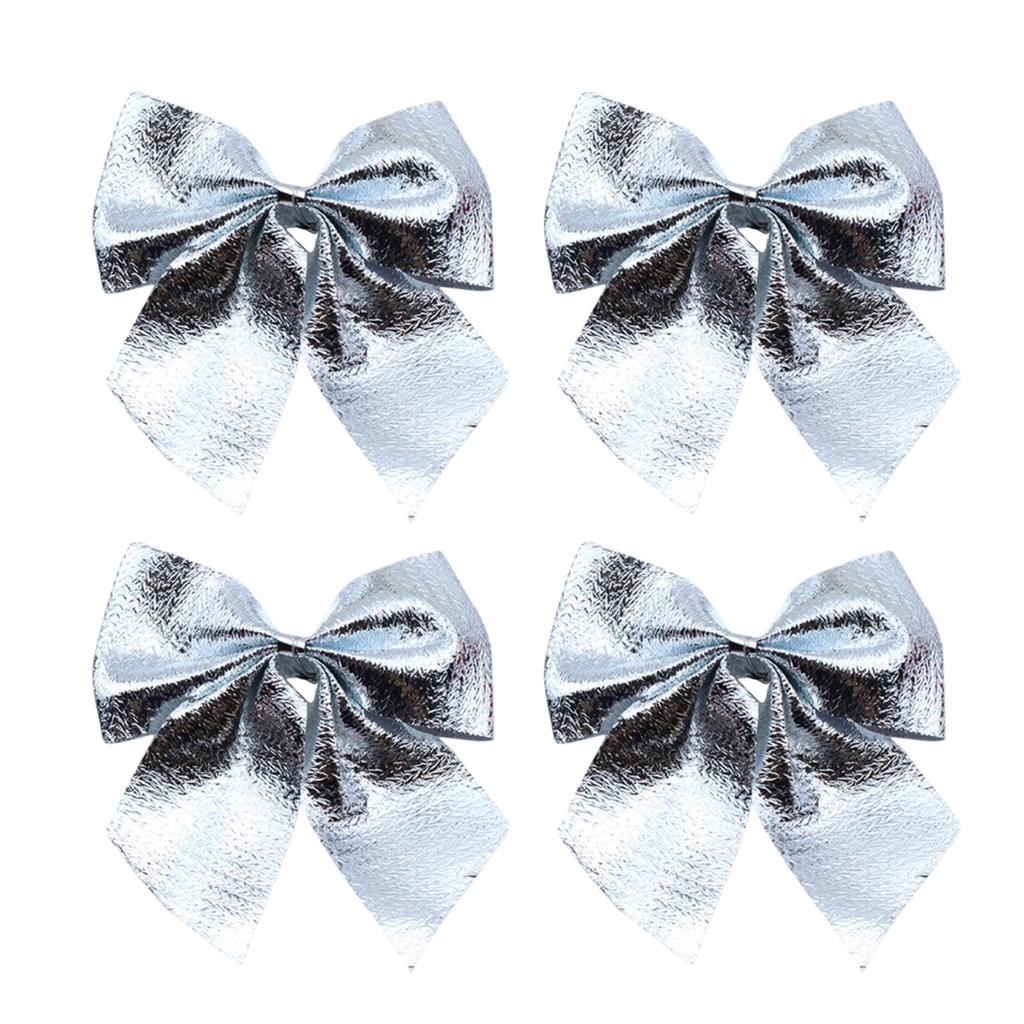 12pcs Christmas Bow Decorations, Fabric Christmas Tree Ornaments