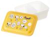 Skater Bento 450ml Integrated Air Single Peanuts Design Box, Antibacterial, Fluffy, Capacity, Gasket, Valve, Tier, Snoopy, (PAS5AG-A)