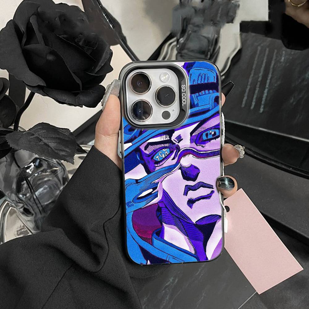 N-JoJo's Bizarre Adventure Phone Case For iPhone 17,16,15,14,13,12,Pro MAX White Matte Shockproof Cover