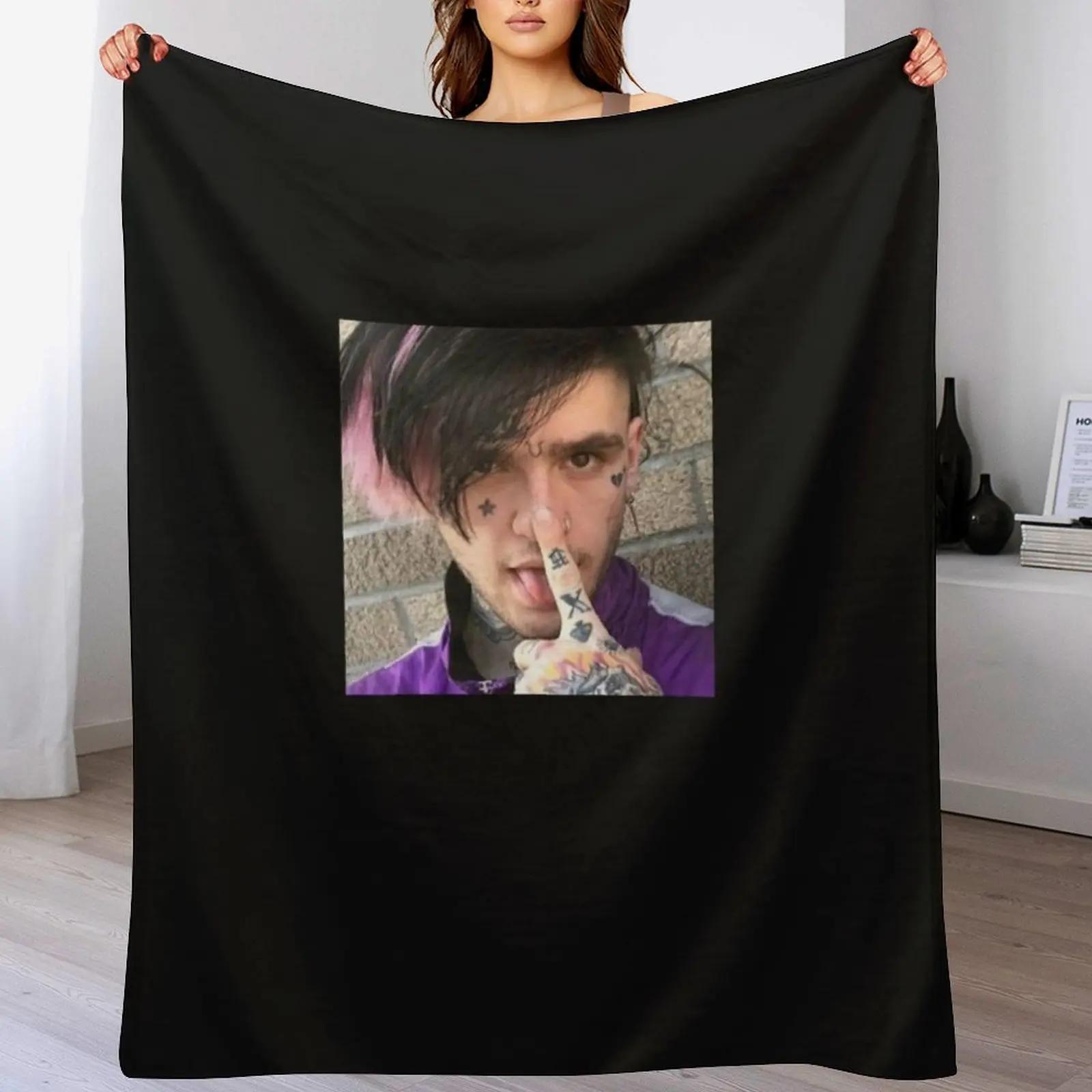 Lil Peep Throw Blanket Lightweight Warm Blanket for Travel Camping 102x76cm(40x30in)