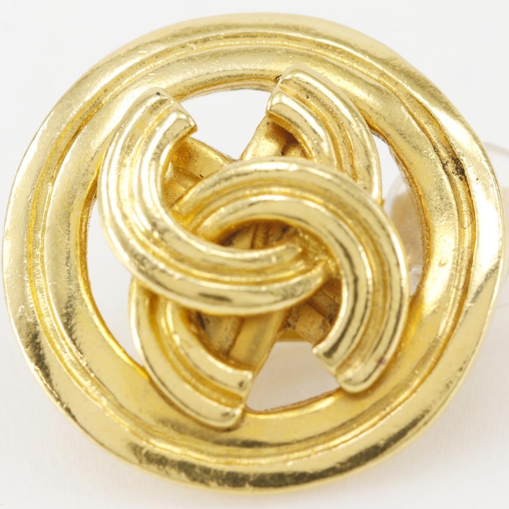 Chanel COCO Mark Ohrring Vintage Vergoldet 11,7g Damen Gebraucht