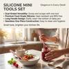 2/4Pcs Silicone Jam Spoon Scraper Heat Resistant Food Grade Non-Stick Kitchen Gadget for Baking Dessert Making