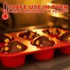 Silicone Muffin Pan - 6 Cups Non-Stick Cupcake Molds, Food Grade Silicone Baking Tray for Making Egg Muffin, CupcakeRandom Color