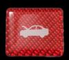 HASEPRO Magical Carbon NEO Bonnet Opener Emblem TYPE A Red