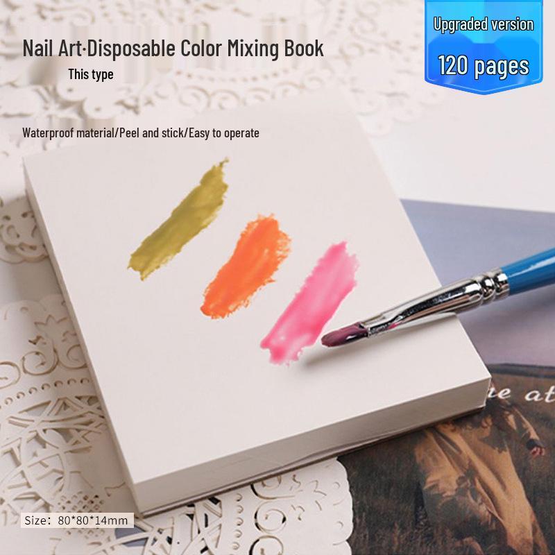 

Japanese Waterproof Gel Nail Art Disposable Mixing Palette - 120 Sheets