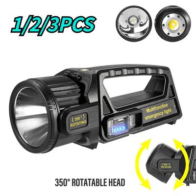 Solarladung Hochleistungs-LED Suchscheinwerfer USB Wiederaufladbare Tragbare LED Taschenlampe Handheld Scheinwerfer Wasserdicht Campinglichter