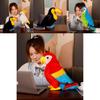 Colorful Parrot Plush Toy Pillow Wholesale Gift With Logo Cartoon Animal Decorative Ornament 25cm 0.2kg