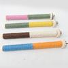 Juego de 4 Perchas Rascadores de Afilado para Loros Soporte para Pájaros Juguete para Jaula Palo Estante Juguete Percha de Afilado Suministros